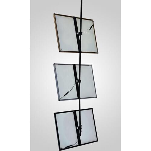 A4 hanging glass box display glass menu board advertising lightbox glass