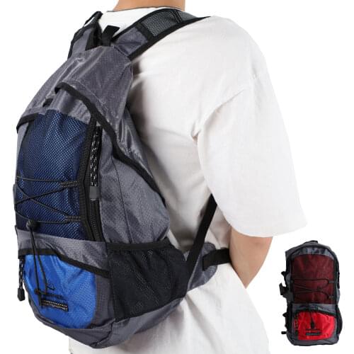 15L Large Capacity Backpack Lightweight Wide Shoulder Strap Mountaineering Running Bag for Outdoor Camping with Rain Cover