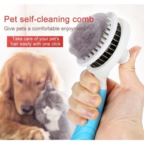 Dog Cleaning Slicker Brush Cat Brush Massage Particles Removes Loose Hair Dogs Grooming Comb Promote Circulation Pet Supplies