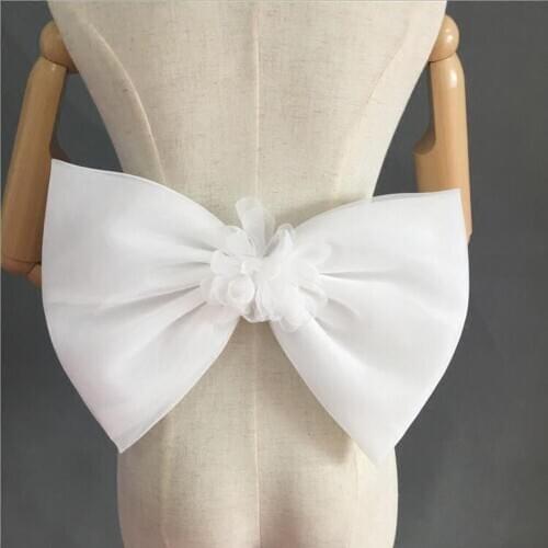 Seperate Organza Bow Wedding Dress Knots Removeable Bride Dresses Flowers Knots