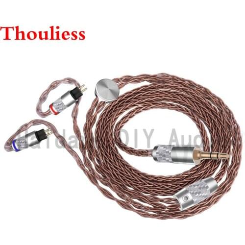 Thouliess HIFI Pure Copper 0.78mm Headphone Upgrade Cable for W4r UM3x 1964 Heir 10.A IEM8.0 IEM10.0