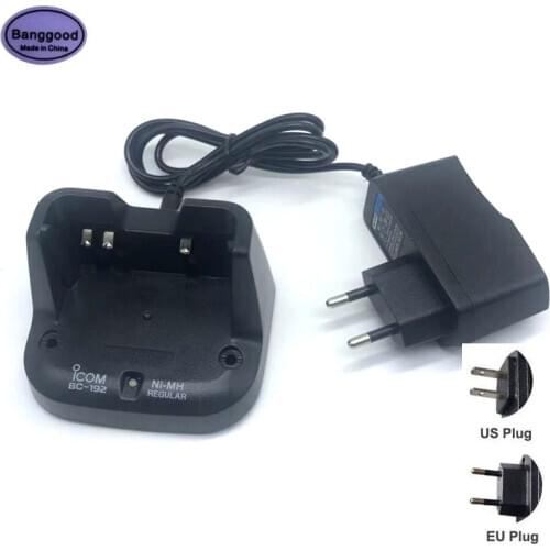 BC-192 Ni-MH Battery Dock Charger For ICOM BP-264 IC-F3011 F4011 F3001 F3002 F4001 F4002 IC-V80 V80E IC-T70 IC-F27SR Ham Radio