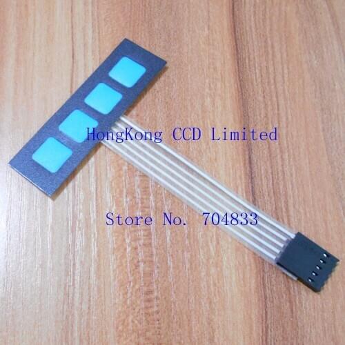 1 row 4 key no word membrane switch / button / control panel / single chip expansion keyboard