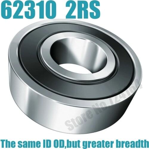 1PCS Free Shipping Excavator bearing 62310 2RS 62310-2RS 50*110*40 50X110X40mm Double Shielded Deep Ball Bearings Large breadth