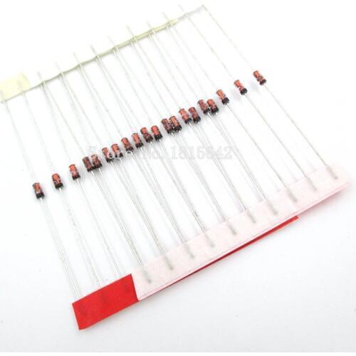 100PCS/LOT BZX55C5V1 1/2W 5V1 5.1V 0.5W Zener Diode DO-35 diode
