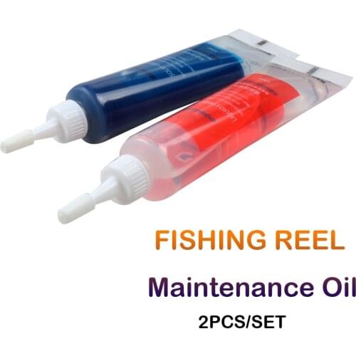 2Pcs Fishing Reel Maintenance Lubricating Oil Water Drop Spinning Wheel Drum Wheels Bearing Liquid Lubricant Grease Fishing Tool