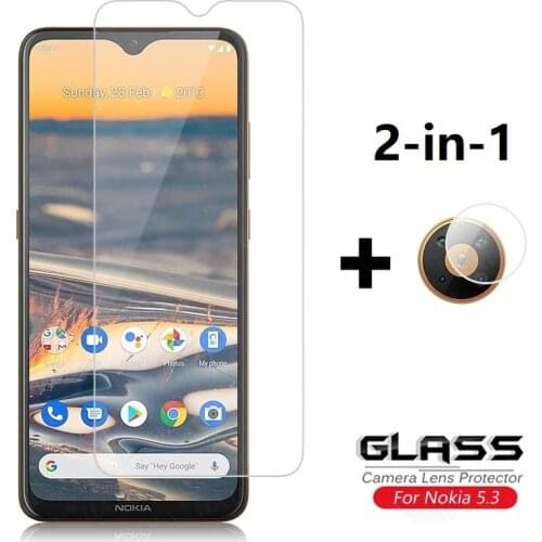 2-in-1 For Glass Nokia 5.3 Tempered Glass For Nokia 8.3 7.2 6.2 3.2 4.2 Camera Lens Screen Protector Phone Glass For Nokia 5.3