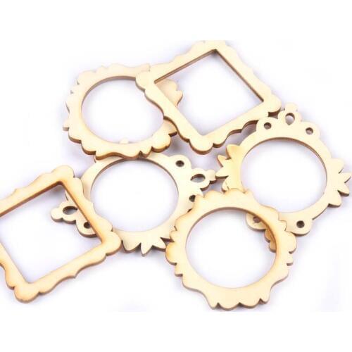 2018 New 20pcs Unfinished Wood Slices DIY Photo Frame Natural Wooden Crafts Scrapbooking DIY For Home Decoration 50mm M1829