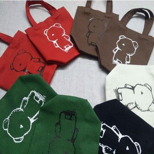 2021 Ladies Handbags Cloth Canvas small shopping bagTravel Women Eco Reusable Shoulder Shopper Bags bolsas de tela