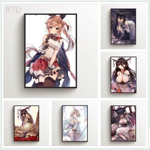 Granblue Fantasy Danua Grea Europa Anime Posters Wall Poster Canvas Painting Wall Decor Wall Art Picture Room Decor Home Decor