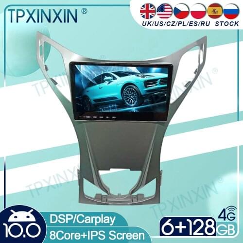 For Hyundai Azera 2011 2012 Android 10 Car Stereo Radio with Screen Tesla Radio Player Car GPS Navigation Head Unit