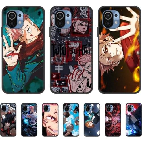 Jujutsu Kaisen Anime Case For Xiaomi Mi 11 Pro Case Soft Phone Funda For Xiaomi Mi 11 Ultra Mi11 Lite 11i Mi 9T 9 8 SE Cover Bag