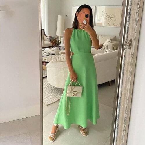 Daijiesiman Solid Summer Dresses