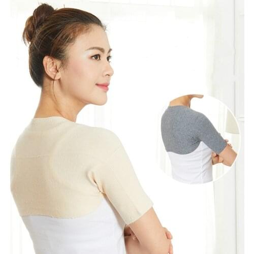Double Shoulder Support Back Brace Guard Strap Wrap Belt Band Pads Humpback Injury Pain Men Women Short / Long Arm Cuff Sleeve