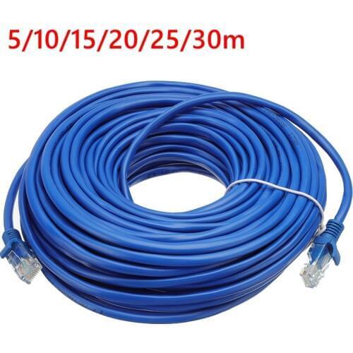 5/10/15/20/25/30M Ethernet Cable High Speed RJ45 CAT5 Internet Cable Lan Network Wire Internet Lead Cord Router Computer Cable