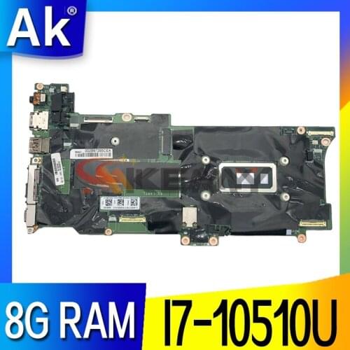 GX490 NM-C661 For Lenovo X1C X1 Carbon 8th Gen X1 Yoga 5th Gen laptop motherboard With CPU I7-10510U RAM 8G mainboard