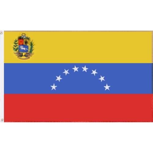 JiaHao 100% Polyester High Quality Wholesale Stock 3x5ft Venezuela Flag