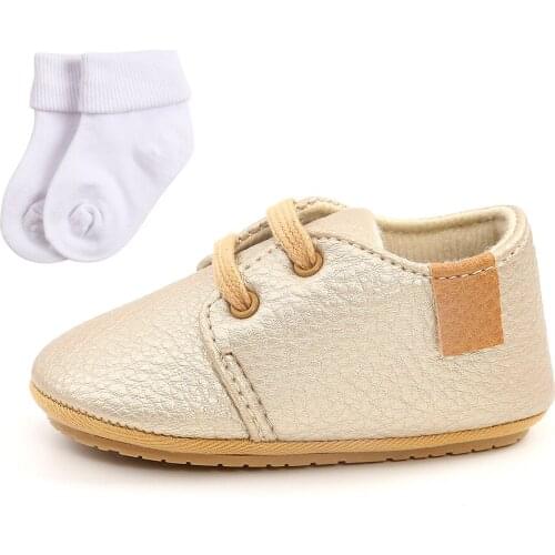 Baby First Walker Rubber Sole Socks Baby Sneakers Children Casual Shoes Leather Toddler Anti-slip Socks Baby Boy Accessories