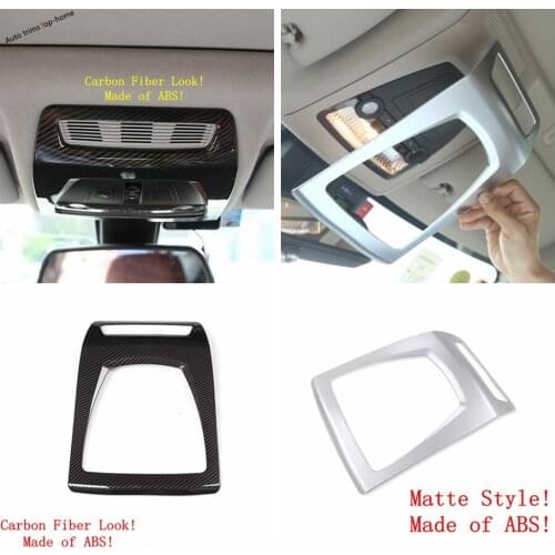 Roof Reading Lamps Lights Decoration Frame Carbon Fiber / Matte Cover Trim For BMW X3 F25 X4 F26 / 5 Series F10 F18 2012 - 2017