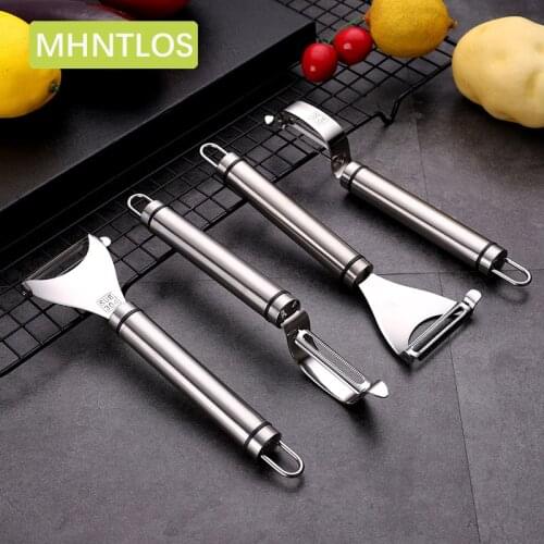 MHNTLOS Stainless Steel Multi-function Vegetable Peeler&Julienne Cutter Julienne Peeler Potato Carrot Grater Kitchen Tool