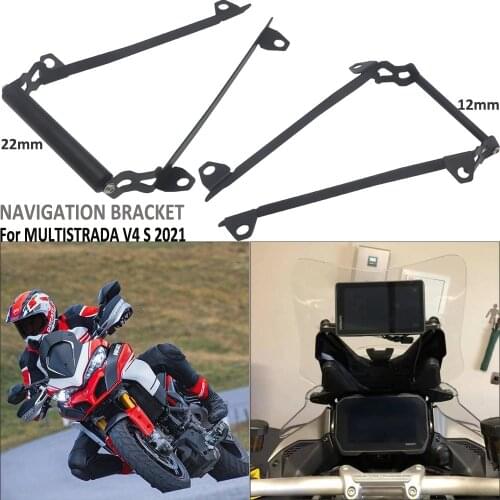 Mobile Phone Navigation Bracket USB Phone Charging For DUCATI MULTISTRADA V4 S 2021