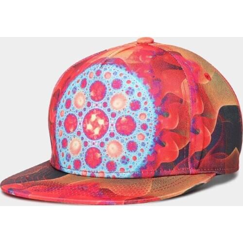 New arrive Spring Autumn unisex cotton multi color print flat brim outing fashion casual hip hop street snapback baseball cap