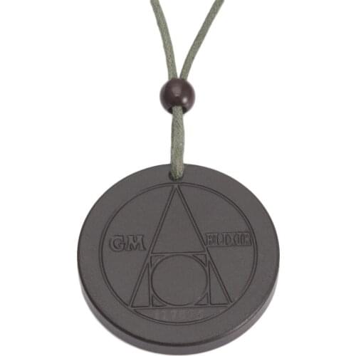 Wollet Anti EMF Necklace with Radiation Protection Pendant | negative ions of tourmaline, far infrared and scalar volcanic lava