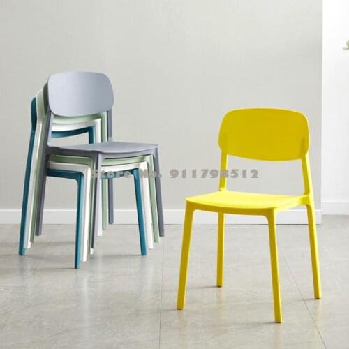 Nordic plastic dining chair simple household backrest stool negotiation desk chair net red milk tea shop lounge chair makeup cha