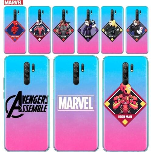 Transparent Cover Avengers superhero For Xiaomi Redmi K40 K30i K30T K30S K30 K20 10X GO S2 Y2 Pro Ultra Phone Case