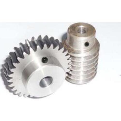 Steel 45 1.25m 50 tooth worm reducer 1.25M metal mold installation center distance 42mm hole 10mm rod hole 8mm