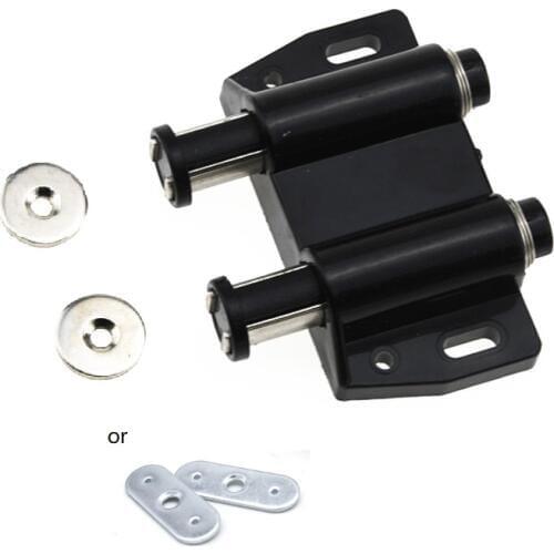 10pcs/lot Cabinet Stopper Double Magnetic Push to Open Touch Catch Stop Quiet Damper Buffer Kitchen Cupboard Door Magnet