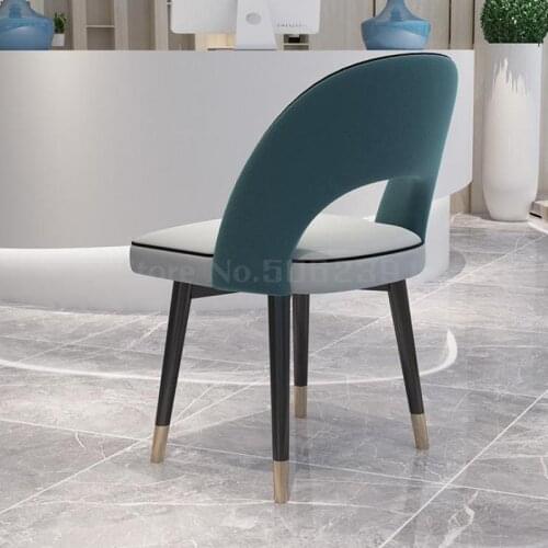 Lightweight And Luxurious Chair Modern Simple Desk Net Red Creative Computer Makeup Stool Backrest Home Nordic Adult Dining Chai