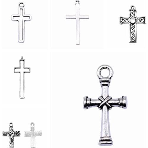 Wecharms bulk charms for jewelry making kit pendant diy jewelry accessories Cross Charms