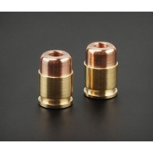 1pcs Brass Big Fat Bullet Knife Beads Umbrella Rope Bead Outdoor Knife Gadgets Pendant