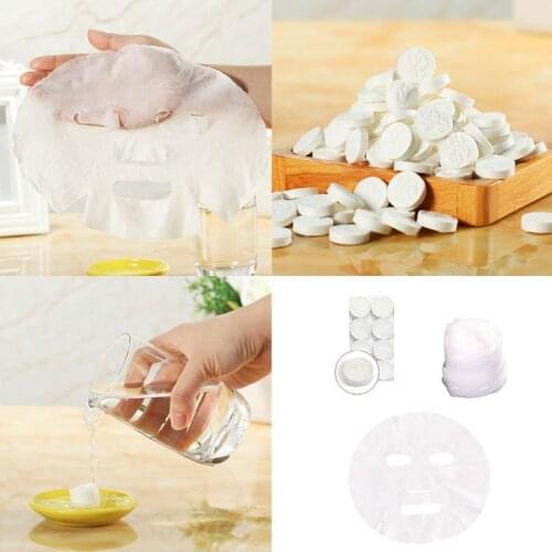 M7DF 500 Pcs Compressed Face Mask Paper Disposable Facial Masks DIY Women Makeup Beauty Tool Natural Skin Care Wrapped Masks