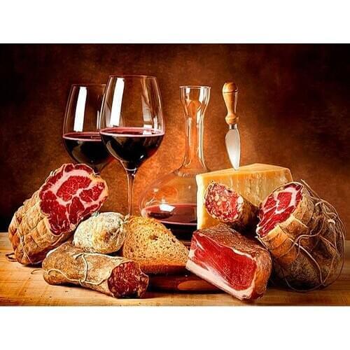 5d Diamond Painting Full Drill Square Food Diamond Mosaic Sale Cartoon Pictures With Rhinestones Hobby And Handicraft