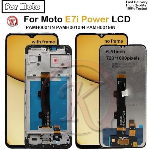 6.51'' LCD For Motorola Moto E7i Power LCD Touch Screen Digitizer Assembly Display e7i power PAMH0001IN PAMH0010IN PAMH0019IN