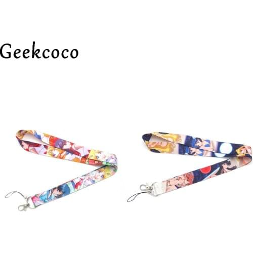 Anime keychain Accessories Safety Breakaway Mobile Phone ID Badge Holder keys Straps Neck lanyard Camera J0263
