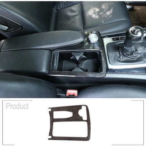 ABS Style Car Central Console Cup Holder Frame Trim For Mercedes Benz C Class W204 2008-2014 E Class Coupe C207 W212 2010-2012