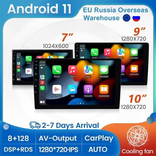 Android11 Carplay 8Core 6G RAM 128G ROM For Toyota VW Hyundai Kia Renault Suzuki Nissan Car Multimedia player GPS Navigator