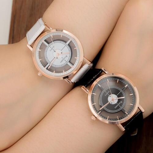 Creative Fashion Couple Watch Men and Women Trendy Retro Personality Strap Hollow Out Round Dial Student Quartz Wrist Watch