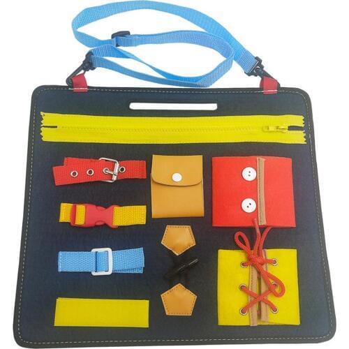 Baby Puzzle Felt Board Childrens Toys Education 1-5 Years Old Toy Drawing Board Learning Dressing Buckle Toy For Children Dress