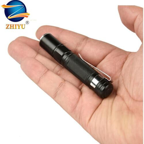 ZHIYU Mini Portable LED Flashlight Pen Lights Zoomable Q5 Pocket Light Torch Waterproof Lantern AAA Battery Led For Camping Lamp