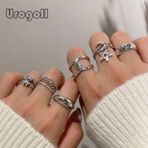 Fine Jewelry Ring 925 Sterling Silver Star Rings For Women Party Anniversary Noble Silver Ring Jewelry Gifts