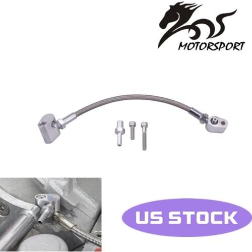 LS Cylinder Head Coolant Steam Port Crossover Throttle Body Bypass Hose Kit For GM Serie LS1 LSX LM7 LR4 LQ4 LS6 L59 LQ9 LM4 L33