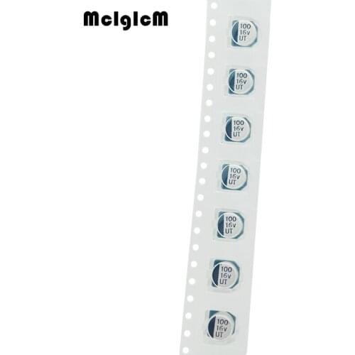 10pcs 100UF 16V 6.3mm*5.4mm SMD electrolytic capacitor