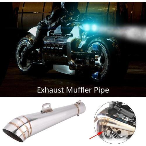 Motorcycle for most motorcycles/dirt bikes/scooters with 51mm/2inch diameter models. Exhaust System Middle Link Pipe with Muffle