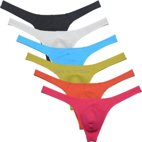 Mens Briefs Modal Soft and breathable G-string Jockstrap Thong Underwear T-back