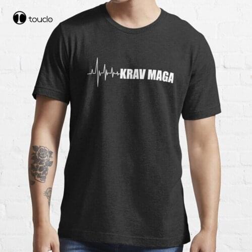 New Krav Maga Heartbeat T-Shirt Cotton Tee Shirt S-5XL