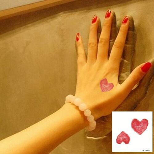 Nu-TATY Waterproof Temporary Tattoo Sticker 8 set Interesting style Ins style Lovely sexy couple heart sticker